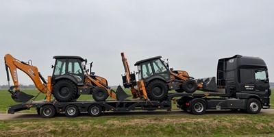 CASE 770 EX  graaf laad machine verkocht naar Amerika