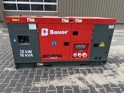 BAUER 16 KVA aggregaat